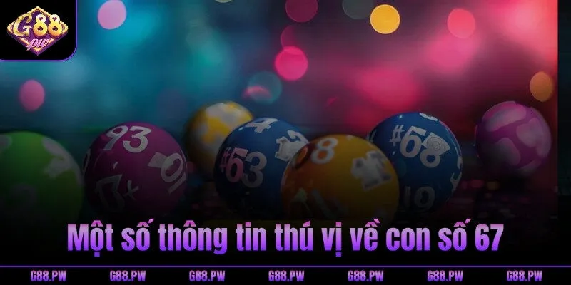 Một số thông tin thú vị về con số 67