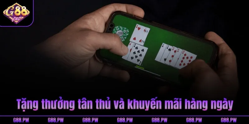 Tặng thưởng tân thủ và khuyến mãi hàng ngày